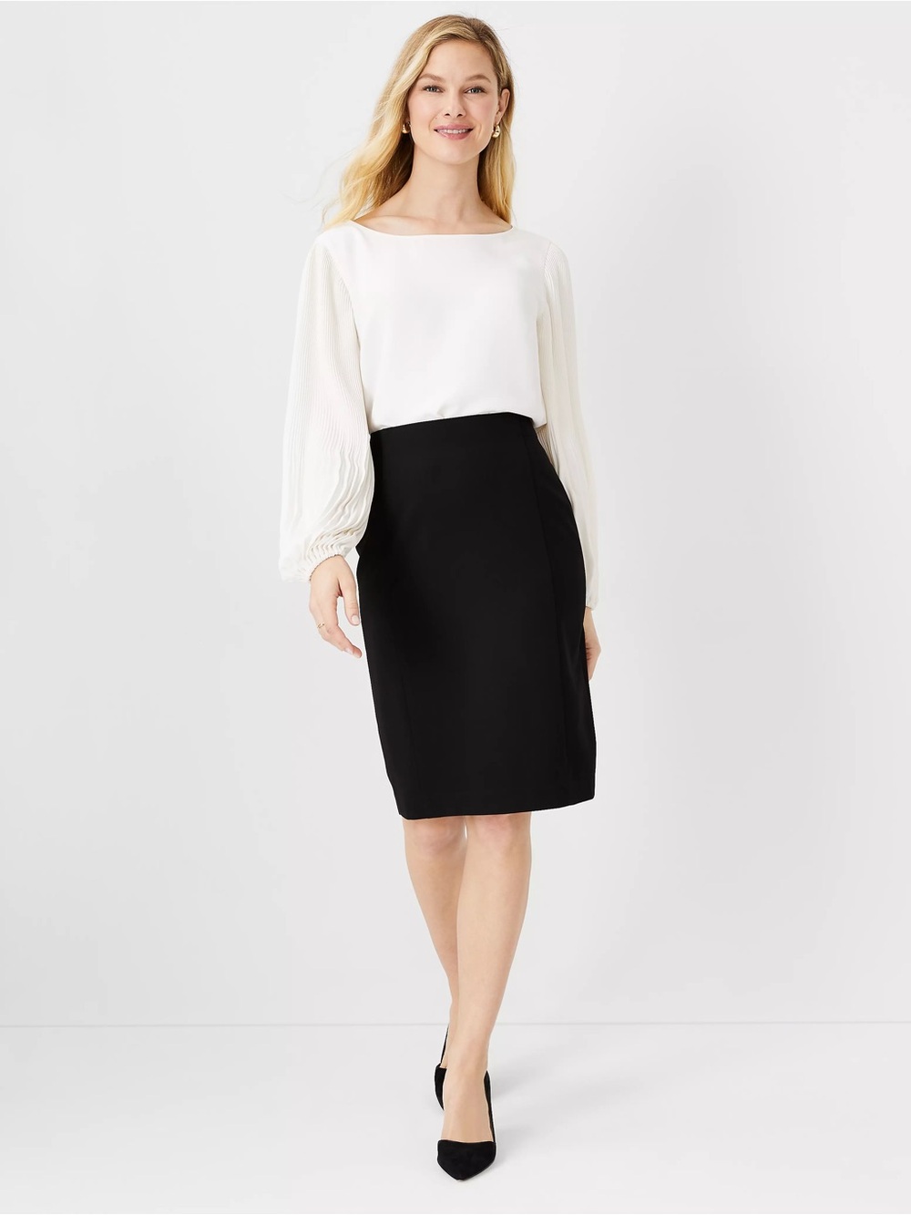 Ann Taylor Black Pencil Skirt - Timeless Office Staple